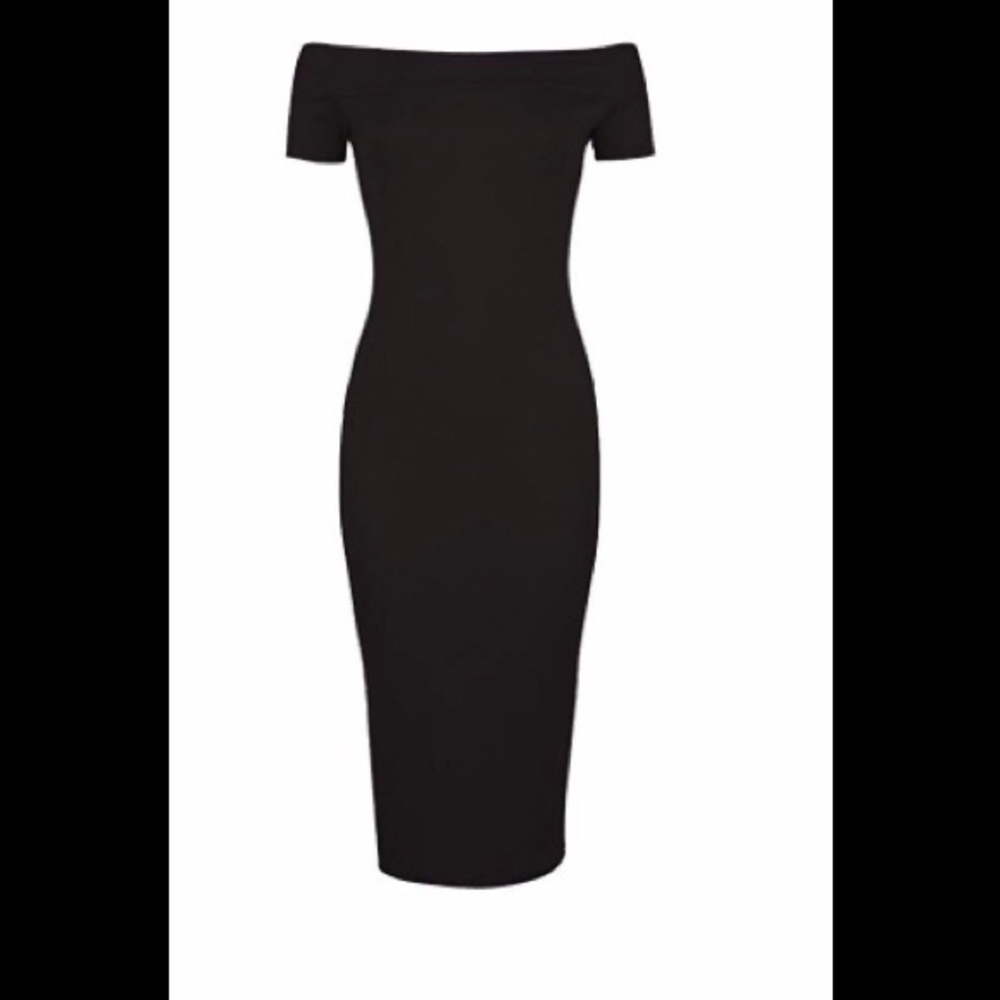 Off shoulder midi dress